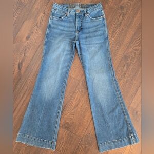 Wrangler Retro Trouser Boot High Rise Patch Size 27 X 32